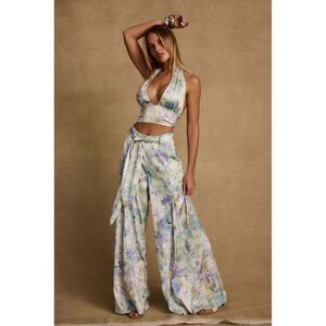 12th Tribe Picasso Blue Abstract Pants NWT!